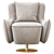 Modern Barrel Swivel Chair 3D model small image 3