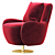 Modern Barrel Swivel Chair 3D model small image 4