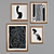 Modern Minimalist 4-Piece Picture Frame Set 3D model small image 4