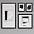 Modern Minimalist Picture Frame Set 3D model small image 2