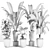 Exotic Indoor Houseplants For Stylish Interiors 3D model small image 6