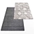 Modern Style Rugs Set 3D model small image 3