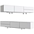 Elegant Pandora Low Sideboard 3D model small image 2