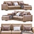 Luxury Orion Leather Sofa 3D model small image 2