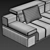 Modern Comfort: Elve Sofa 3D model small image 5