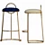 Modern Corona Bar Stool 3D model small image 1