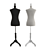 VidaXL Female Mannequin - Striped or Black, 156cm 3D model small image 3