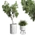 32-Piece Concrete Vase Outdoor Plant Collection 3D model small image 1