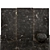 Sleek Black Pulpis Marble: Versatile Textured Tiles 3D model small image 3
