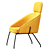 Sleek Bahia Armchair: Modern Design, Maximum Comfort 3D model small image 3