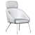 Sleek Bahia Armchair: Modern Design, Maximum Comfort 3D model small image 5