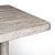 Travertine Glow Dining Table - 110x250x74 cm 3D model small image 3