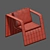 RelaxZen: Modern Comfort Chair 3D model small image 3