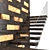 Modern Staircase 4: Stone, Glass & Metal 3D model small image 3