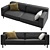 Sky Sofa: Modern Design with Pillows 3D model small image 3