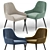Modern Woltu Dining Chair: Stylish & Comfortable 3D model small image 2