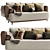 Sleek Single Man Sofa Bed 3D model small image 1