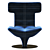 Harley Revolving Armchair: Modern 2015 Design 3D model small image 2