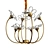 Elegant Dominica Design Lamp 3D model small image 1