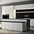 Modern High Gloss Kitchen Set 3D model small image 4