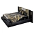 Roberto Cavalli Morne Bed: Sleek and Luxurious Design 3D model small image 4