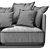 Outdoor Comfort: Flexform Eddy Sofa 3D model small image 4