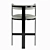 Darla Brass Bar Stool: Elegant Design, Superior Quality 3D model small image 3