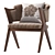 Stellar Velvet Armchair: Luxurious Comfort 3D model small image 5