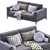 Modern Copenhaga Sofa: Sleek Design and Comfort 3D model small image 2