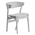 Sleek Sibast Dining Chair 3D model small image 4