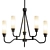 Elegant Winfield 6-Light Chandelier 3D model small image 2