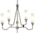 Elegant Winfield 6-Light Chandelier 3D model small image 3