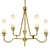 Elegant Winfield 6-Light Chandelier 3D model small image 4