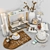 Elegant 24-Piece Decor Set 3D model small image 1