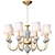 Elegant Zoe Chandelier by Anzazo 3D model small image 2