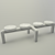 Contemporary Polygon Bench 3D model small image 1