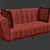 Kaj 3 Seater Sofa: Stylish and Spacious 3D model small image 4