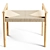 Zara Home Braided Bench - Compact 3D model small image 4