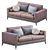 Copenhaga Leather Sofa: Elegant and Luxurious 3D model small image 2