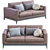 Copenhaga Leather Sofa: Elegant and Luxurious 3D model small image 3