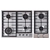 Maunfeld Gas Hob Set: Stylish and Efficient 3D model small image 1