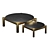 Marble Ceramic Coffee Tables: Luxury Elegance 3D model small image 1