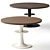 Elegant Circule Dining Tables 3D model small image 1