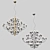 Timeless Elegance: Flos 2097-50 Chandelier 3D model small image 3