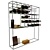 Elegant Wine Shelf: Stylish and Functional 3D model small image 3