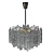 Kalmar Ice Glass Chandelier 1970s 3D model small image 1