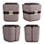 Elevate Your Space with Reiggi Leto Pouf 3D model small image 6