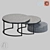 Modern Round Coffee Table - Multiple Sizes 3D model small image 1
