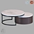 Modern Round Coffee Table - Multiple Sizes 3D model small image 3
