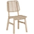 Elegant VOKSLёV Dining Chair 3D model small image 1